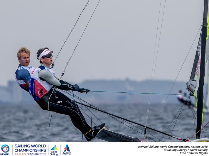   Les médaillés de bronze de Rio revendiquent également des médailles dans la baie danoise d'Aarhus : Erik Heil et Thomas Plößel en 49er