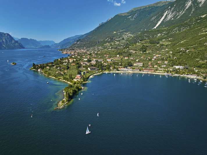 Die “Stickl-Bucht” bei Malcesine ist ideal für die Schulung