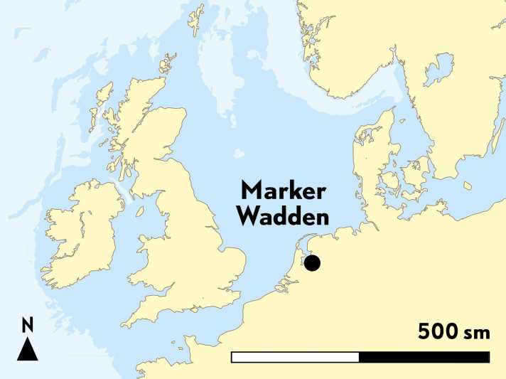 Die Marker Wadden liegen im Markermeer in den Niederlanden.