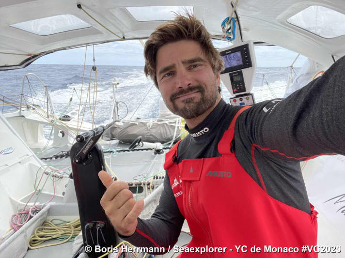   Back on track after the J2 repair: Boris Herrmann