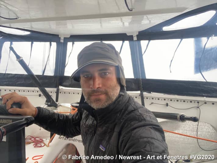   Out of the race in sixth place: Fabrice Amedeo