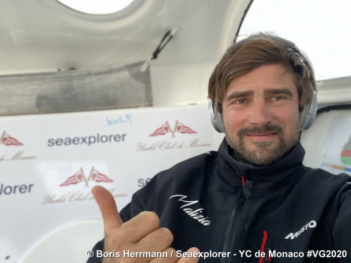   Boris Herrmann è salito al settimo posto la mattina del 30 dicembre, sulla rotta per Capo Horn.