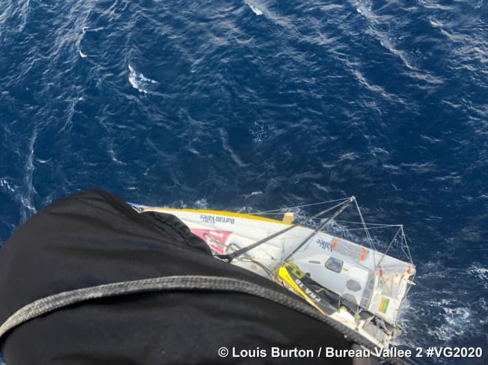   Solo per chi ha la testa alta: La vista di Burton dal pilone di 28 metri di altezza