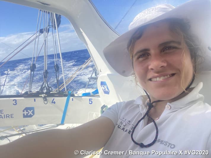   Wie eine frische Meeresbrise: Clarisse Crémer wird das Ziel voraussichtlich heute als erste Skipperin erreichen