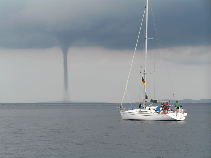 A tornado has formed over the Adriatic Sea. Such vortices have also been sighted in the Baltic Sea recently