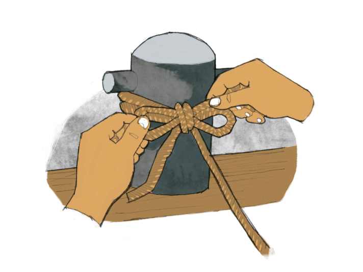 Illustration by Till Lenecke for the boote glossy "Späte Liebe", episode 2, by Steffi von Wolff in boote 4/2026