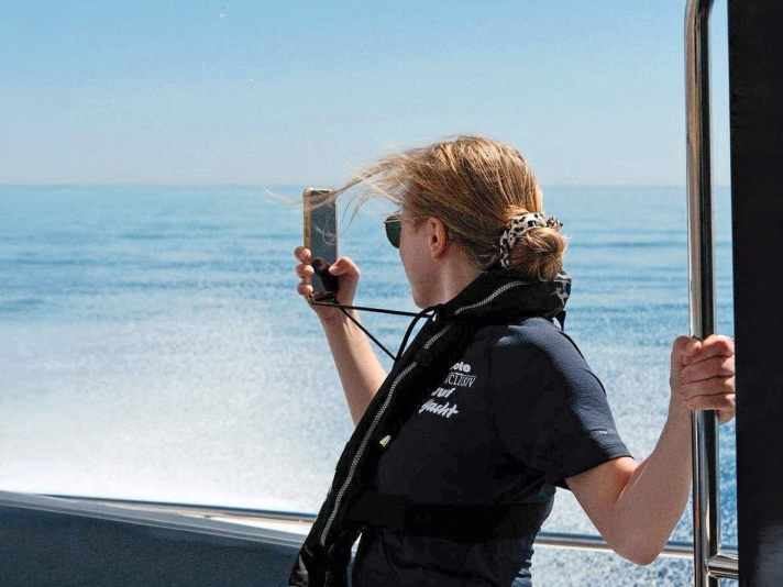 BOOTE-Fahrtraining, Leonie Meyer mittendrin.