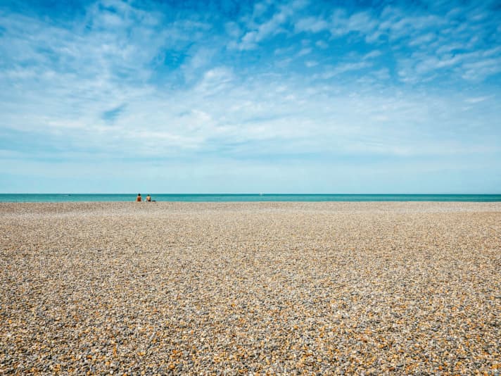   Am Strand von Dieppe