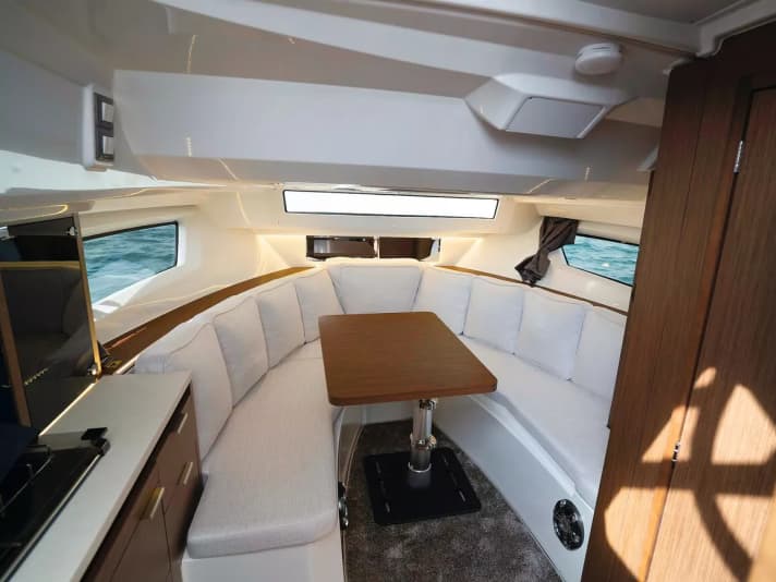 Living: A pleasant ambience below deck too