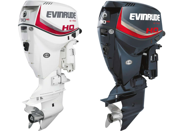 In Weiß und Schwarz: Evinrude 90 HO | HO