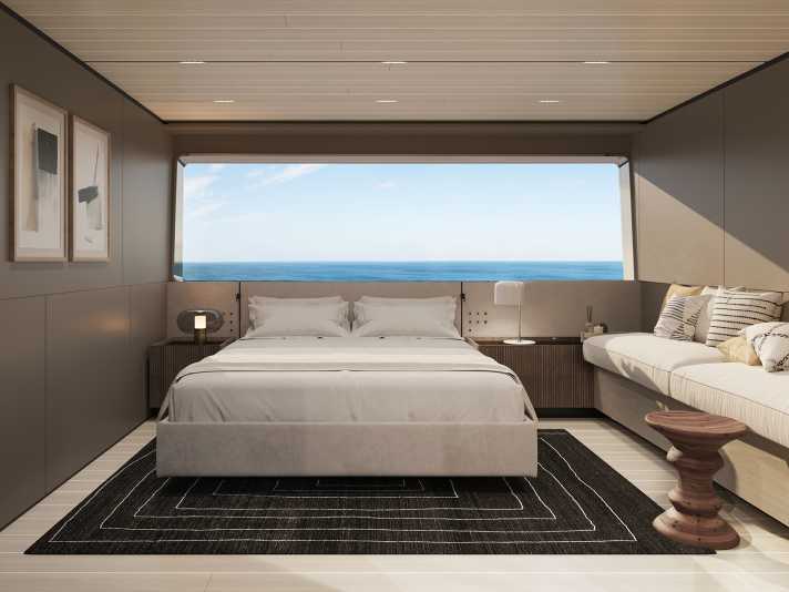 One of the spacious cabins.