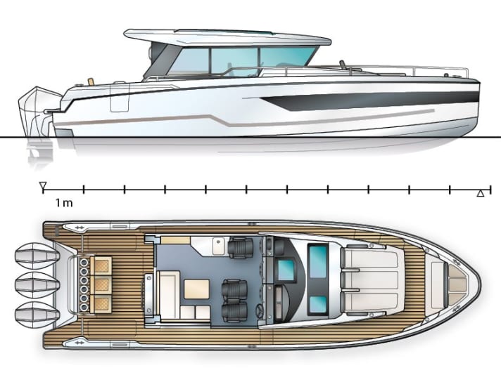 Fissure of the Wellcraft 355 | Drawing: Marc-André Bergmann