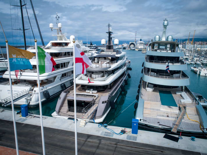 First guests: "Ebony Shine", "Solo" and "Savannah" use the amenities of Genoa's Waterfront Marina. | a.