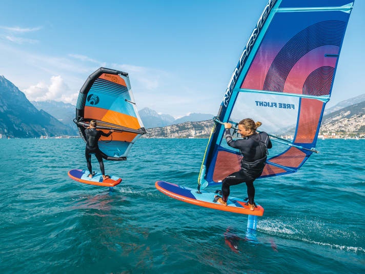There are overlaps between sports such as SUP foiling, wind foiling and wingsurfing that can reduce the amount of material required