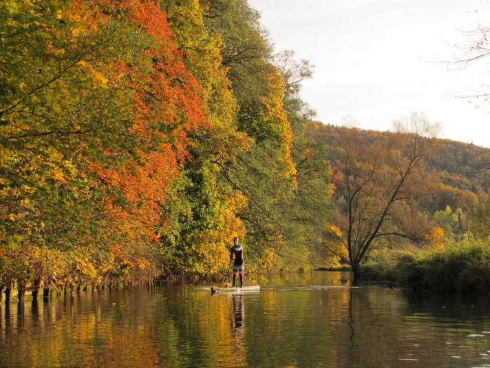 Pegnitz Impressionen: Goldsucher im milden Sonnenlicht