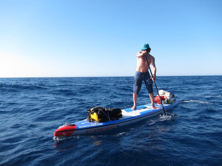 The Starboard Tandem on an expedition from Elba to Corsica