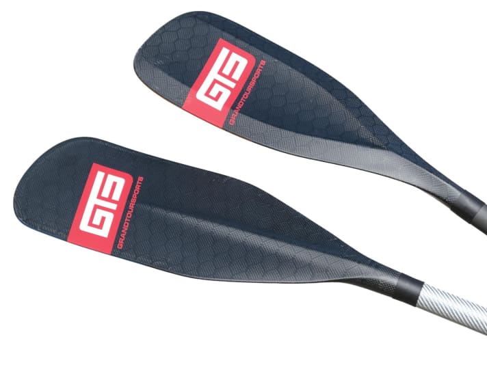 Die GTS-Paddelblätter: GTS Narrow 85 UD im modernen Spoon-Shape (oben). GTS Narrow 100 Pro (unten).