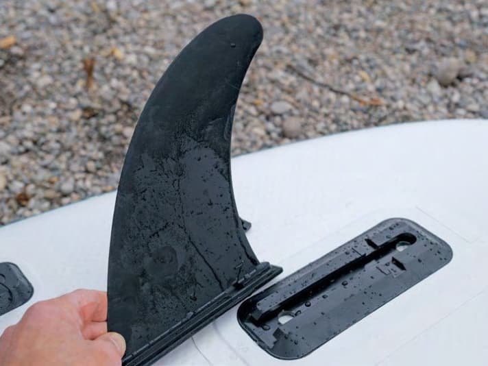 Easy fin mounting thanks to the Glory Boards sliding system.