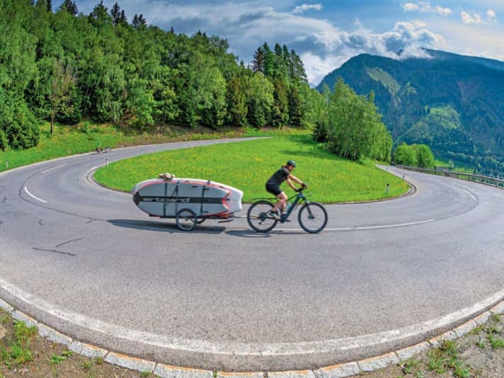 Panorama satt bei der Alpenüberquerung.