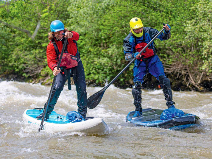 Der perfekte Tag für den Fluss: Spitzig geht's die Möll hinab.