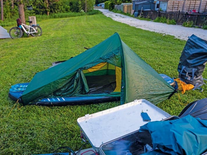 The accommodation in the smallest of spaces is rather spartan.