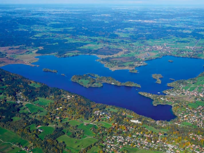 Staffelsee from the air