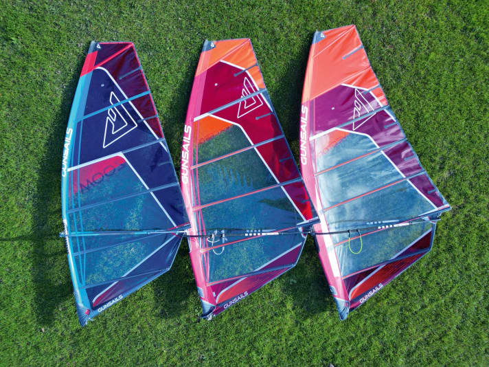 The sails: 52-55 km/h, +5%