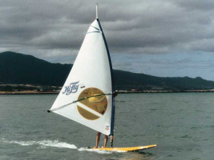 NeilPryde also produced sails for the up-and-coming HiFly brand.