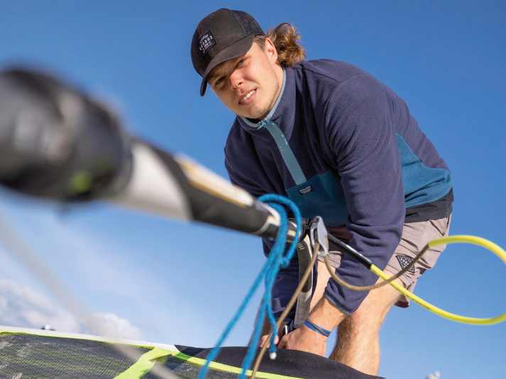 It's not just the foil that needs a lot of tinkering, but also the sail trim.