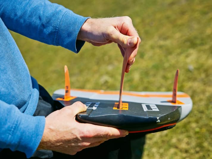 Soft fins with lots of flex in the tip provide significantly more grip on the tail.