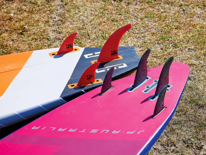 Boards mit fünf Boxen bieten alle Möglichkeiten von Singlefin bis Quad.