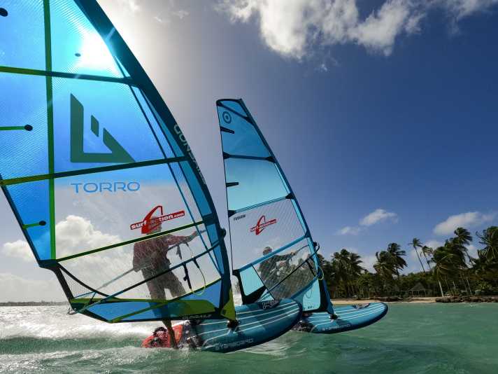 Action cameras are also used in surf tests for the print edition. In our opinion, classic action cameras are often better suited for this than 360-degree lenses. Here is a photo from the GoPro Hero 9. Tobago 2025. The quality is easily sufficient for prints of up to double pages.