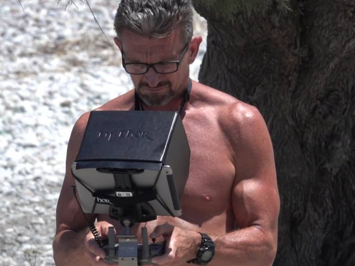 Each participant is filmed with the drone during the power jibe | private