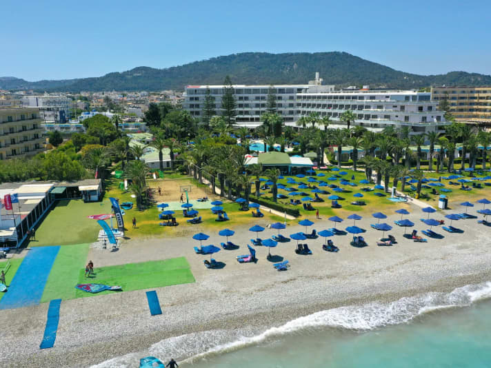 Das Hotel Blue Horizon mit dem Pro Center von Jürgen Niens bot sehr gute Trainingsmöglichkeiten, sowohl an Land als auch auf dem Wasser.