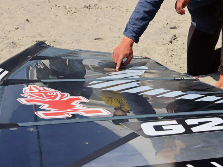 Modern freestyle sails perform best with very little loose leech.