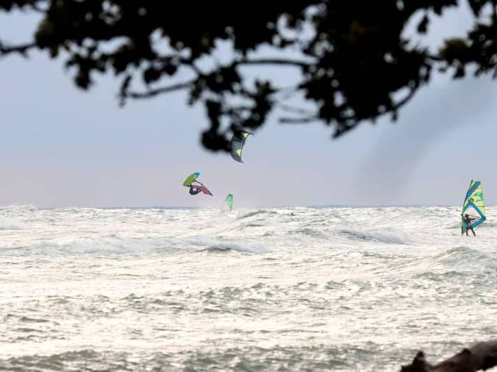 Prerequisite for waves at Møn Fyr: strong easterly winds - but these are mainly found in winter and spring.