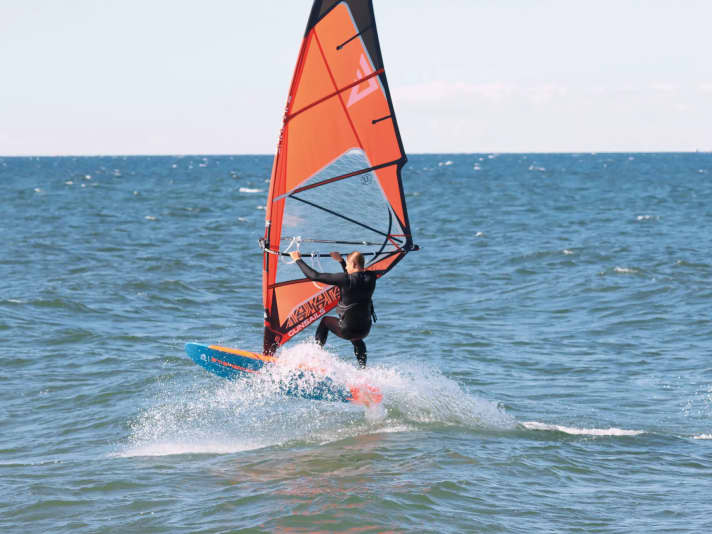 Hier der typische Fehler mit zu schmalem Griff an der Gabel.