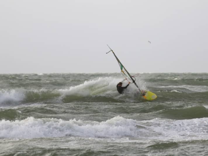 Tversted with WSW wind