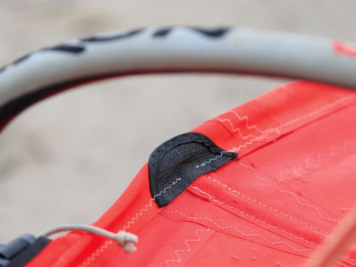 GA-Sails Pure mit  Kevlar-Patches auf den Lattentaschen.