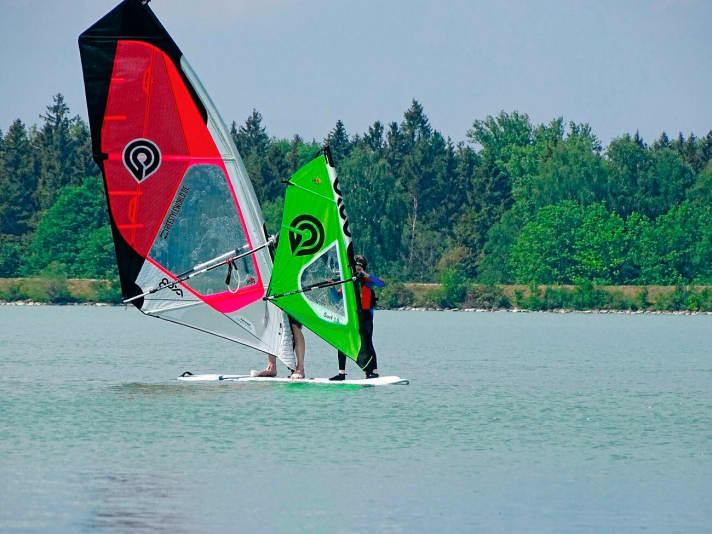 Familiensport Windsurfen