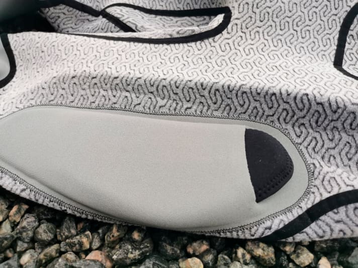 Padding in the thigh area, among others.