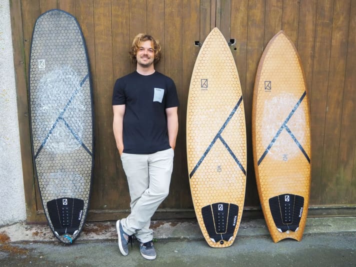 Thilos Surfboard-Marke KANOA hat ihren Sitz in Biarritz.