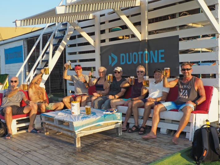 Die kleine Gruppe ermöglichte eine individuelle Betreuung, auch beim Sundowner.