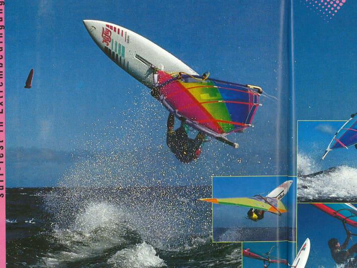 On the left at the edge of the picture, the fin says goodbye