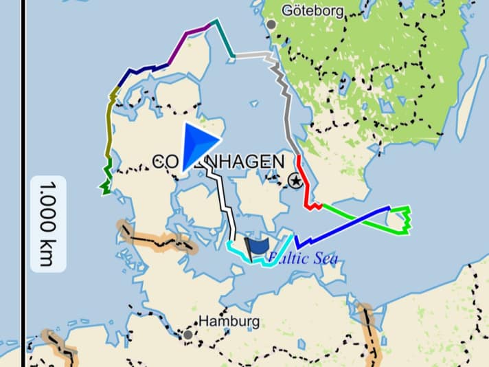 Magnus and Alfred completed almost 1700 kilometres in 13 days