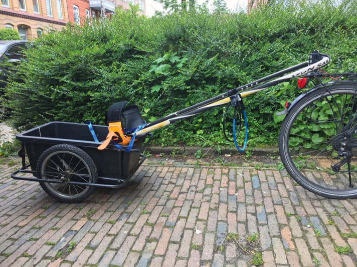 Der Gabelbaum ist gleichzeitig die Deichsel