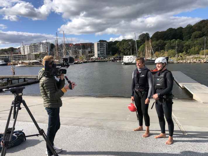 Television also reported on the adventurous Danes