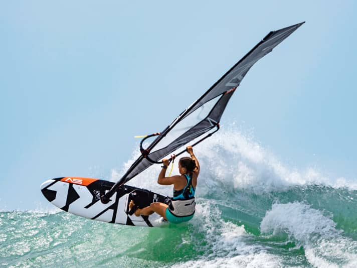 Lina hat in Brasilien bei Wind von rechts trainiert.