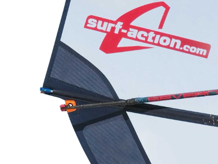 Heavily cut sail from the fork end (pictured: NeilPryde Ryde)