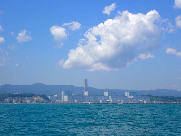 Passing the nuclear ruins of Fukushima was an oppressive feeling for Jono Dunnett